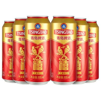 青岛啤酒千禧临门500ml*6听赠品