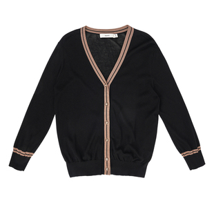 HONRN/红人气质薄款修身显瘦v领针织衫开衫女上衣春秋款HI11OM612