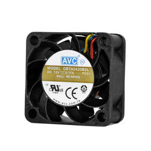 DBTA0420B2L AVC 4020 12V 0.17A双滚珠大风量机箱PWM调速风扇4CM