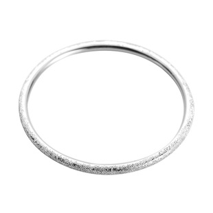 永兴银楼足银999手镯女年轻款漫天星辰手工钉砂实心银手镯送女友