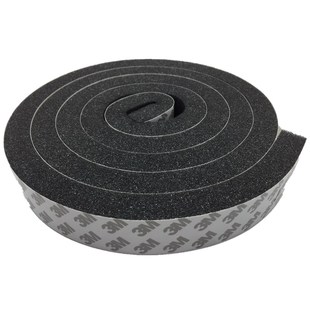 3M单面阻燃海绵胶条铝合金门窗密封防尘防风防撞缓冲泡棉泡沫胶带