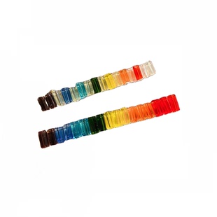 彩虹色水钻发夹女精致碎发侧边夹可爱甜美减龄一字夹鸭嘴夹发饰女