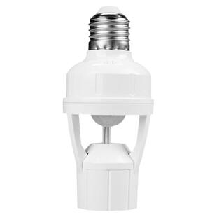 人体感应灯座楼道E27螺口灯头红外线感应灯口夜间自动感应灯开关