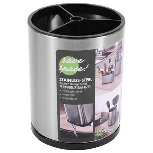 厨房勺子铲子置物架家用剪刀烤肉夹子收纳桶不锈钢筷子篓筷子筒盒