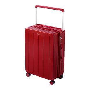 袋鼠红色行李箱结婚陪嫁2025新款20寸粉色宽拉杆密码皮箱子子母24