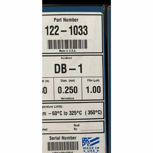 议价122-1033安捷伦气相色谱柱J&W DB-1 气相色谱柱30m0.25mm1.00