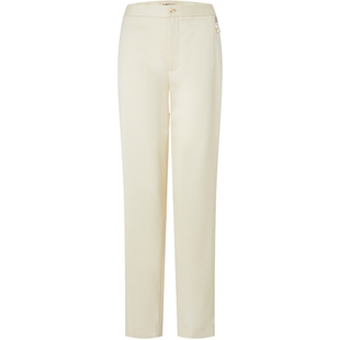 宝姿PORTSPURE女装舒适老钱风可拆卸珍珠直筒长裤西裤