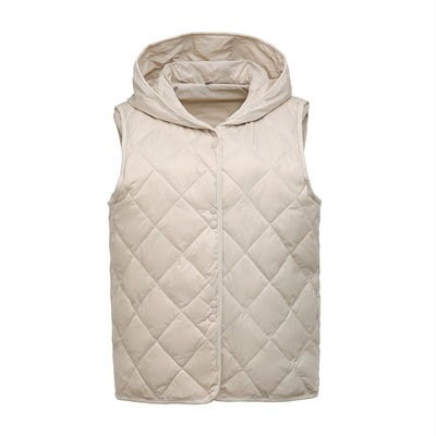 佐菲伦小清新连帽羽绒马甲