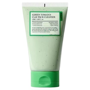 韩国直邮 Fully绿番茄洁面乳/泥膜 二合一清洁 去角质收缩毛孔