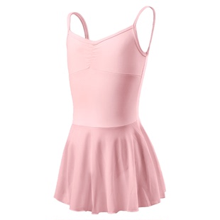 儿童舞蹈服吊带芭蕾舞练功服女童艺考体操服纱裙半身短裙中国舞