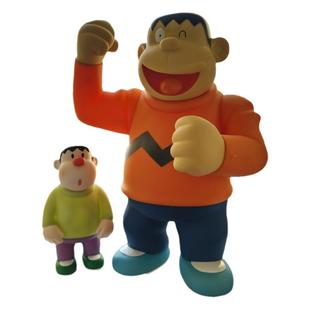 全家福蓝胖子大雄胖虎搪胶手办模型技安虎妹作家叮当摆件儿童玩具