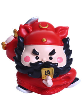 普陀山正品关公钟馗招财平安摆件