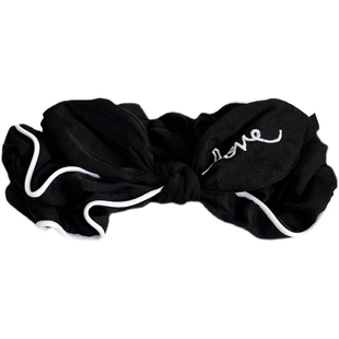 大头福音~韩式洗脸束发带简约可爱兔耳朵宽边头巾洗漱敷面膜发箍