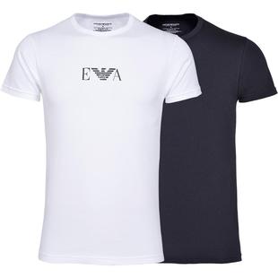 【自营】【第五空间舱】ARMANI/阿玛尼男士短袖男女2件装百搭T恤