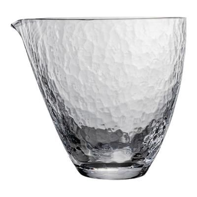 高档手工玻璃锤纹公道杯