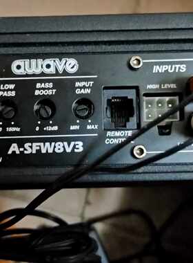 【议价-可维修】爱威车载低音炮，型号：A-SFW8V3，外观有磕碰划
