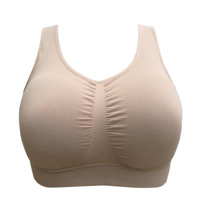 超大罩杯无钢圈加宽大码睡眠内衣