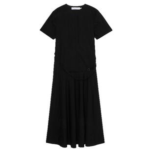 IT Proenza Schouler女装短袖连衣裙新款饰腰带中长裙51350CXO