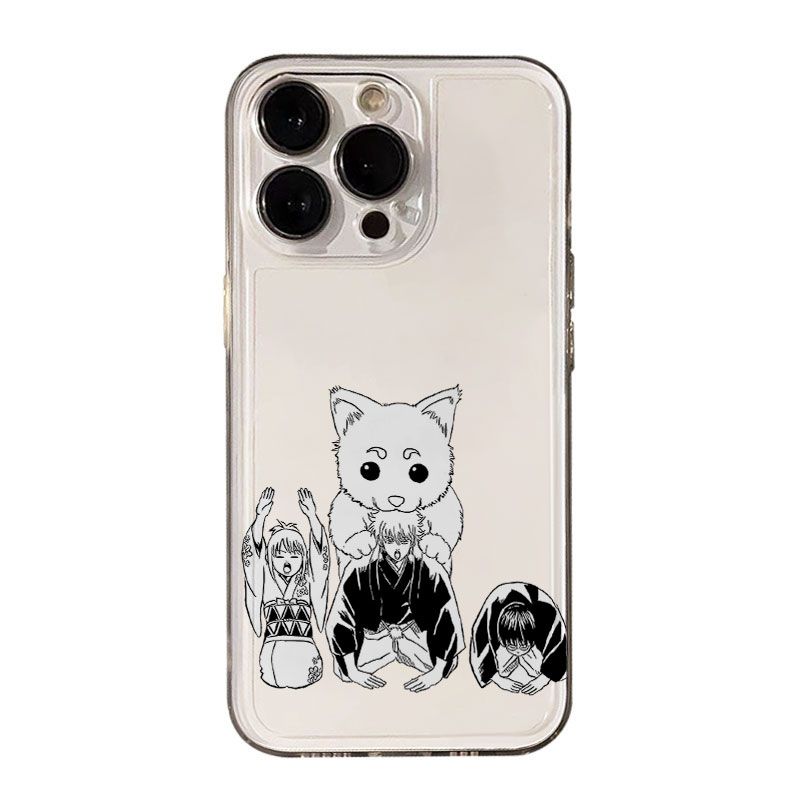 苹果16软小米17适用15PLUS透明iPhone12手机壳13ProMax黑白漫银魂动漫OPPOFINDX9简约华为NOVA14红米K80Ultra