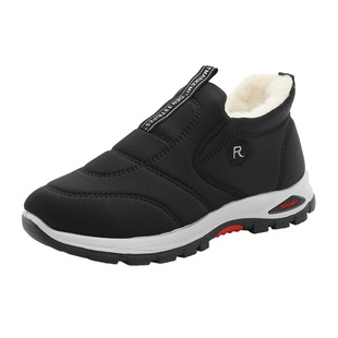 棉鞋男款冬季老北京布鞋男加绒加厚2025新款防寒保暖防滑爸爸棉鞋