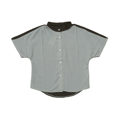 夏季儿童男童立领衬衫