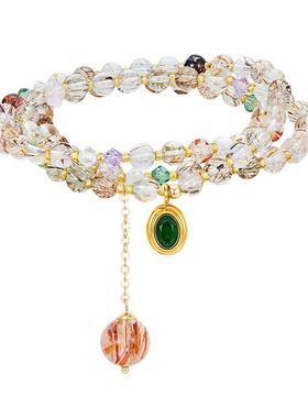 天然白水晶手链女2025新款