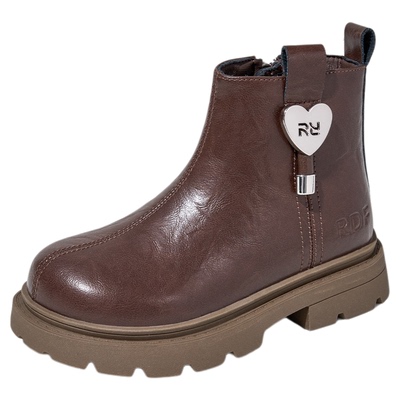 红蜻蜓女童鞋儿童短靴