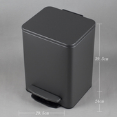 垃圾桶家用奶茶店不锈钢钛灰吸异味15升20升30升45升厨房吸臭i.