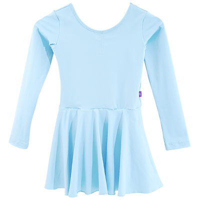 舞蹈服儿童女长袖练功艺考连体裙