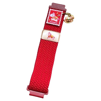 【马上發財】适用vivowatchgt2手表表带watch5新年watch gt磁吸新年红编织智能手表替换腕带男女款高级JW秋冬