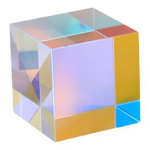 合色棱镜太阳捕手伯利恒万花筒配件光之立方光学棱镜玻璃摆件礼物