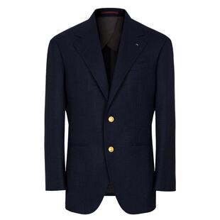 Acme cultum编织强捻羊毛布雷泽西服外套男休闲单西新郎结婚正装