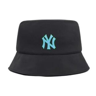 MLB男女渔夫帽NY小标防晒透气休闲平顶帽情侣遮阳帽盆帽3AHT01323