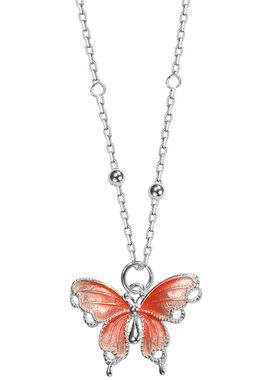 吴越老银铺足银苒春项链百搭女