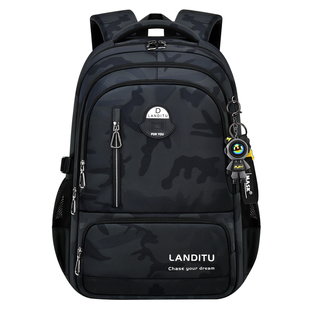 2026新款中学生书包男生初中生高中生大容量背包男减负护脊双肩包