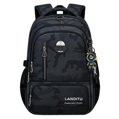 升级款大容量减负护脊双肩背包男