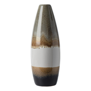 花瓶高级感复古陶瓷花插家用装饰品鲜花干花花器渐变色桌面摆件