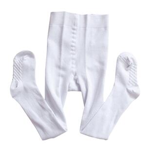 儿童连裤袜春秋款女童白色舞蹈裤袜跳舞夏季练功专用棉质无骨加绒