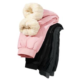 真维斯童装女童冬季加绒加厚裤子女大童保暖裤羊羔绒棉裤儿童冬裤