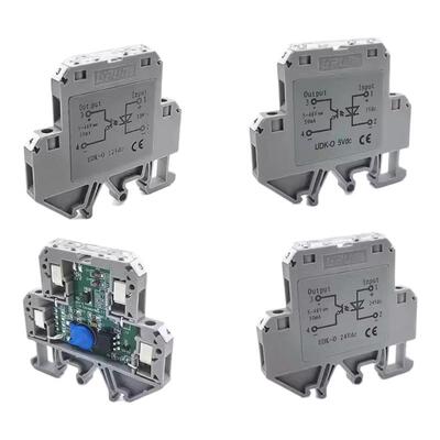 UDK-O 24Vdc UPUN友邦光电耦合隔离模块光耦端子0 5V12V 110V220V