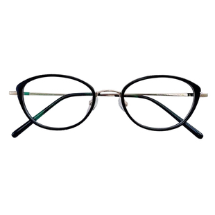 超轻纯钛猫眼小框眼镜女近视可配有度数书呆子韩系素颜神器眼睛架