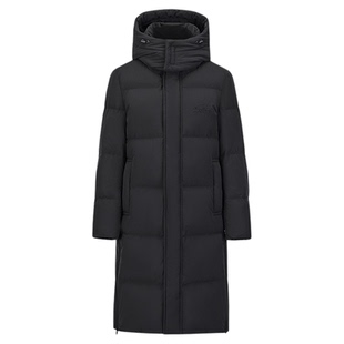 【石墨烯蓄热】雪中飞女士羽绒服2025冬情侣长款连帽可拆加厚外套