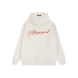 ATRY连帽卫衣男款国潮牌美式高街运动休闲重磅刺绣情侣装外套女秋