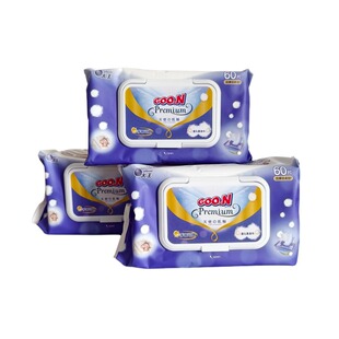 大王天使婴儿柔湿巾加厚加大60包手口专用家庭装添加维E