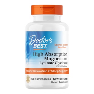 Doctorsbest多特倍斯金达威赖氨酸甘氨酸镁片补充剂双氨基酸睡眠