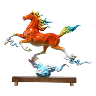 大明铜匠马踏飞燕马摆件客厅办公室领导装饰公司开业商务乔迁礼品