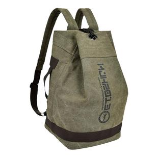 2023帆布水桶包韩版双肩大容量背包女休闲包男学生书包学院风复古