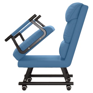 折叠躺椅办公室午休床工位休息椅家用宿舍坐躺睡三用椅靠背沙发椅