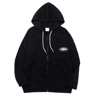 Drill美式高街头嘻哈恶魔岛CRTZ拉链开衫连帽卫衣男潮牌运动外套