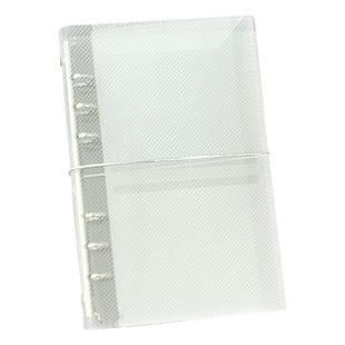 M5A7A6透明活页PP笔记本外壳三折迷你便携贴纸小卡照片收纳手账本